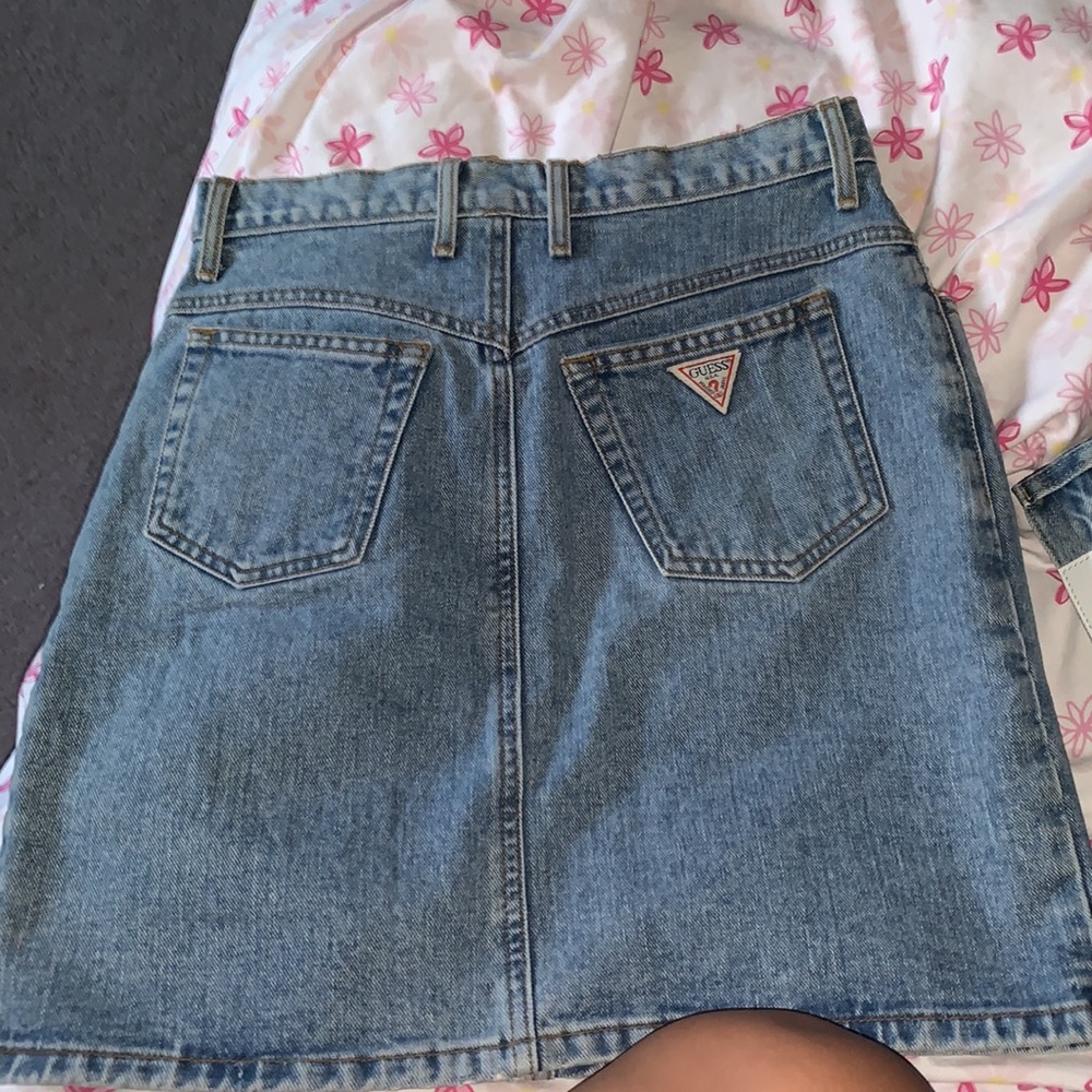 EUC Vintage GUESS Denim Skirt - Picture 2 of 12